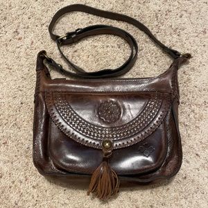 Patricia Nash Cognac Leather Handbag
